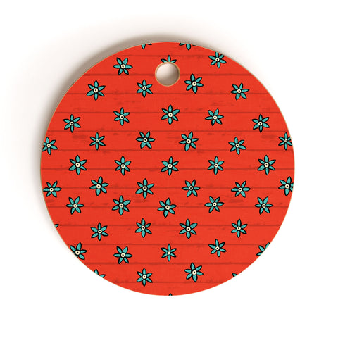 Sharon Turner aziza zuhur fire Cutting Board Round