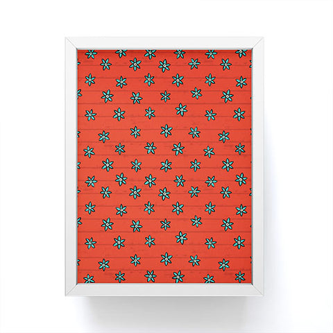 Sharon Turner aziza zuhur fire Framed Mini Art Print
