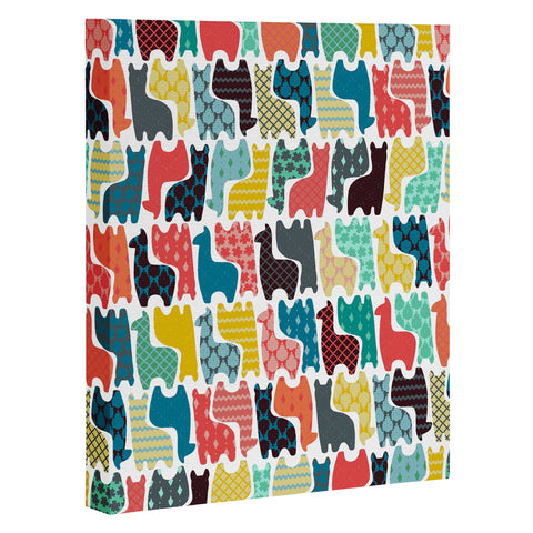 Sharon Turner baby llamas Art Canvas