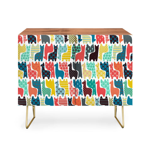 Sharon Turner baby llamas Credenza