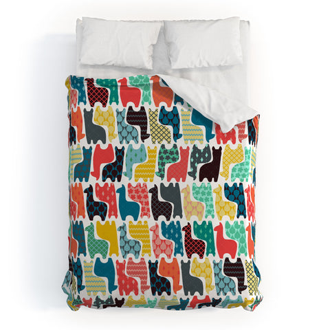 Sharon Turner baby llamas Duvet Cover