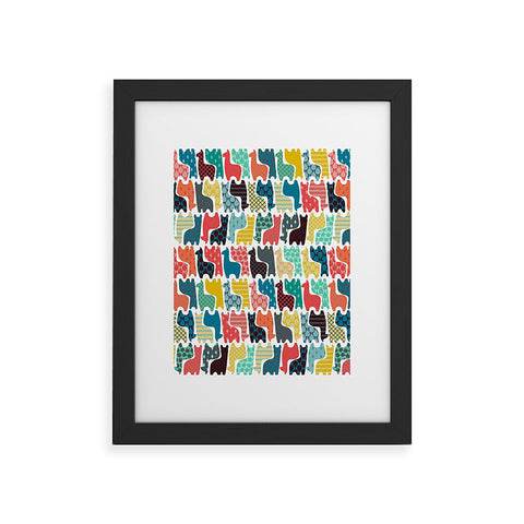 Sharon Turner baby llamas Framed Art Print