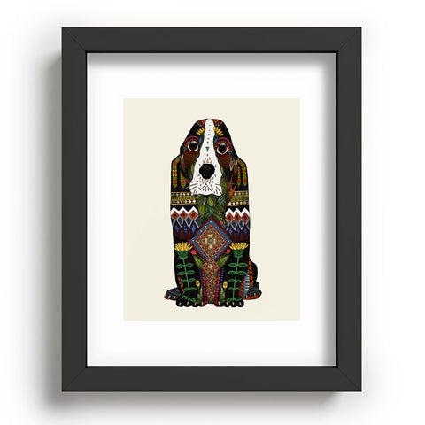 Sharon Turner Basset Hound love Recessed Framing Rectangle