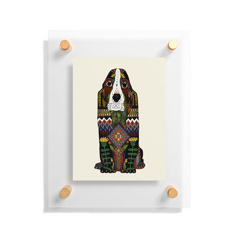 Sharon Turner Basset Hound love Floating Acrylic Print