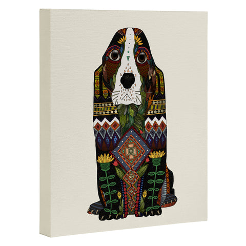 Sharon Turner Basset Hound love Art Canvas
