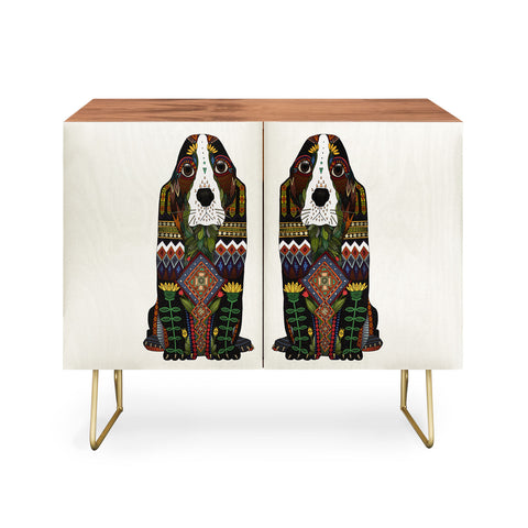 Sharon Turner Basset Hound love Credenza