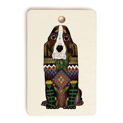 Sharon Turner Basset Hound love Cutting Board Rectangle