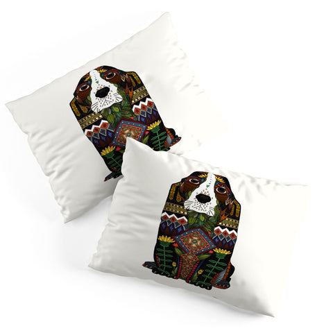Sharon Turner Basset Hound love Pillow Shams