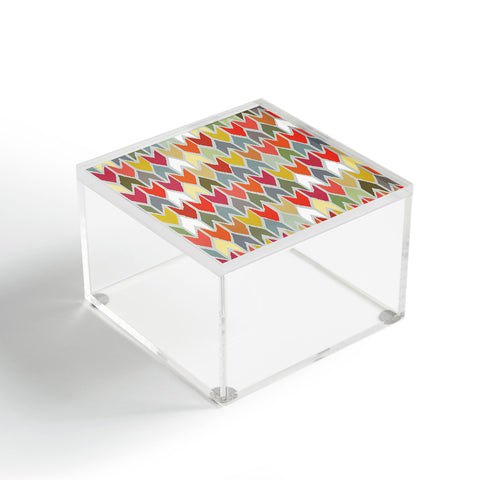 Sharon Turner Beach House Ikat Chevron Acrylic Box