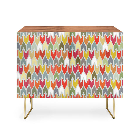 Sharon Turner Beach House Ikat Chevron Credenza