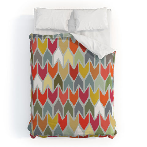 Sharon Turner Beach House Ikat Chevron Duvet Cover