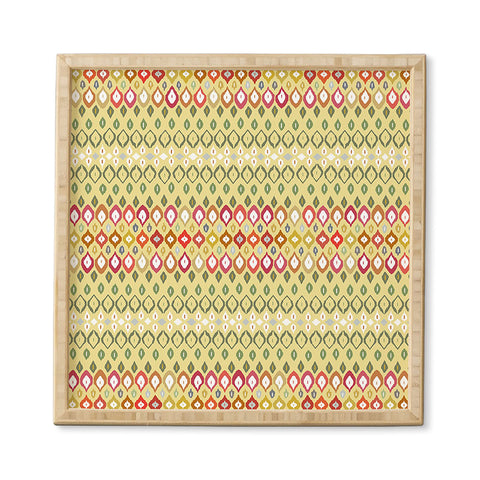 Sharon Turner Beach House Ikat Pattern Framed Wall Art