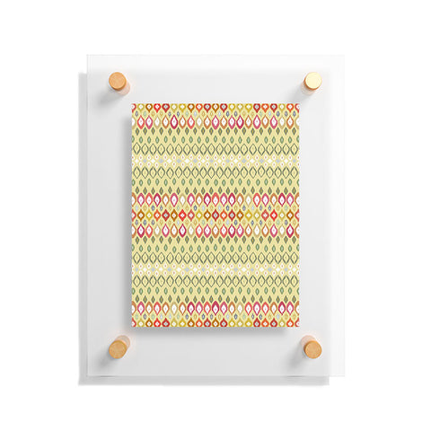 Sharon Turner Beach House Ikat Pattern Floating Acrylic Print