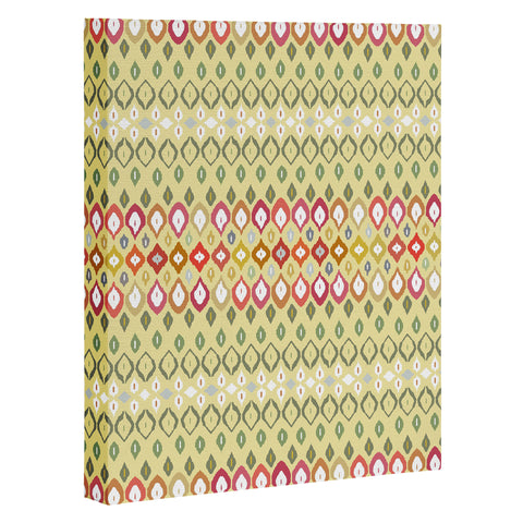 Sharon Turner Beach House Ikat Pattern Art Canvas