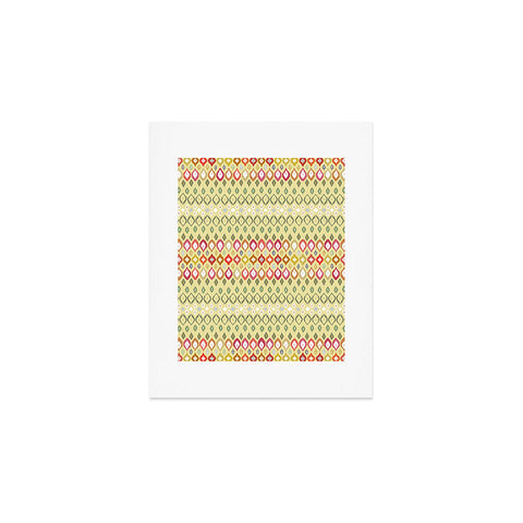 Sharon Turner Beach House Ikat Pattern Art Print