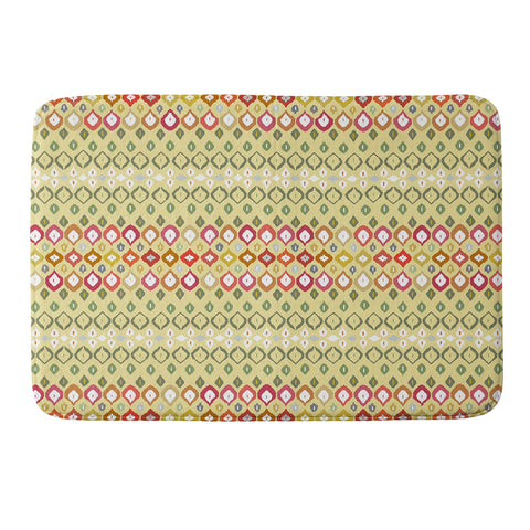 Sharon Turner Beach House Ikat Pattern Memory Foam Bath Mat