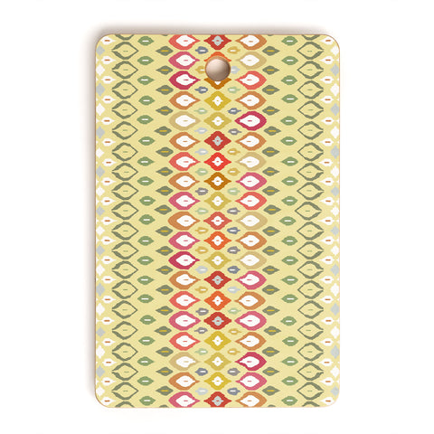 Sharon Turner Beach House Ikat Pattern Cutting Board Rectangle