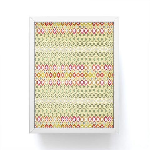 Sharon Turner Beach House Ikat Pattern Framed Mini Art Print