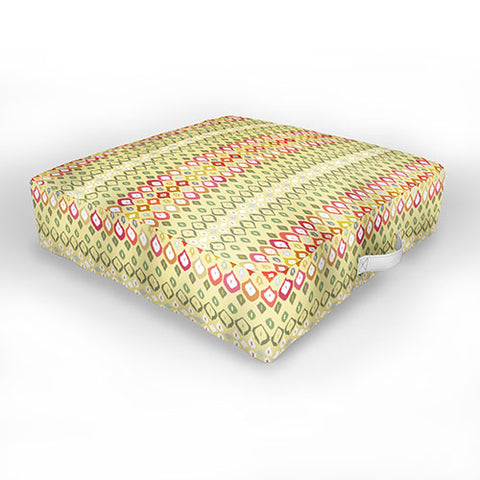 Sharon Turner Beach House Ikat Pattern Outdoor Floor Cushion