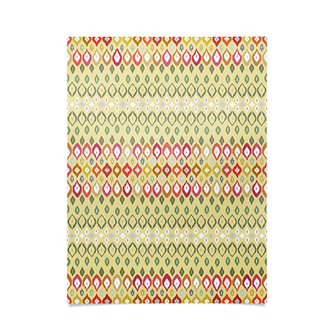 Sharon Turner Beach House Ikat Pattern Poster