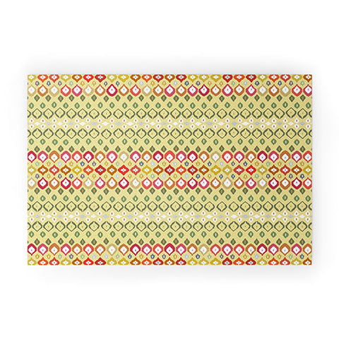 Sharon Turner Beach House Ikat Pattern Welcome Mat