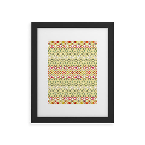 Sharon Turner Beach House Ikat Pattern Framed Art Print