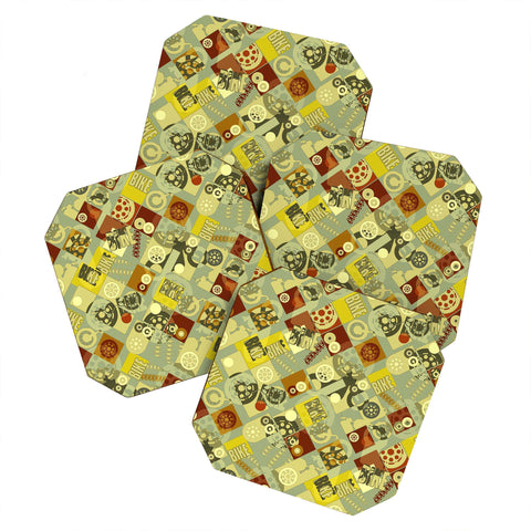 Sharon Turner Bike Retro Coaster Set