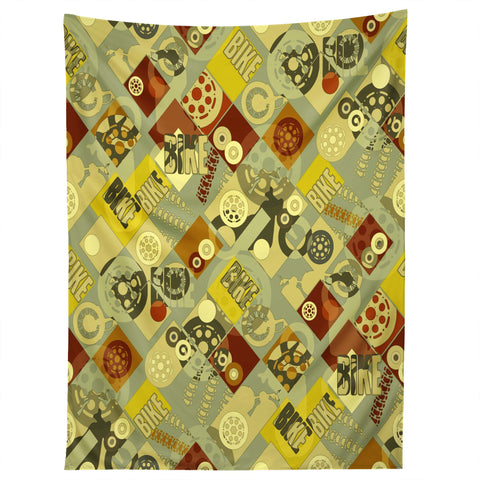 Sharon Turner Bike Retro Tapestry