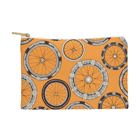 Sharon Turner bike wheels amber Pouch