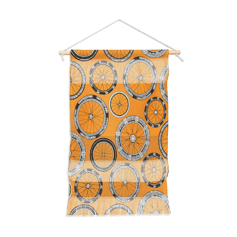 Sharon Turner bike wheels amber Wall Hanging Portrait