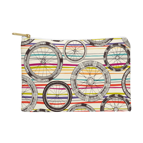 Sharon Turner bike wheels stripe Pouch