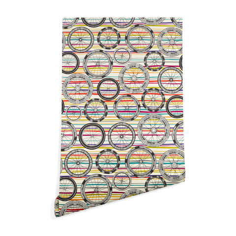 Sharon Turner bike wheels stripe Wallpaper