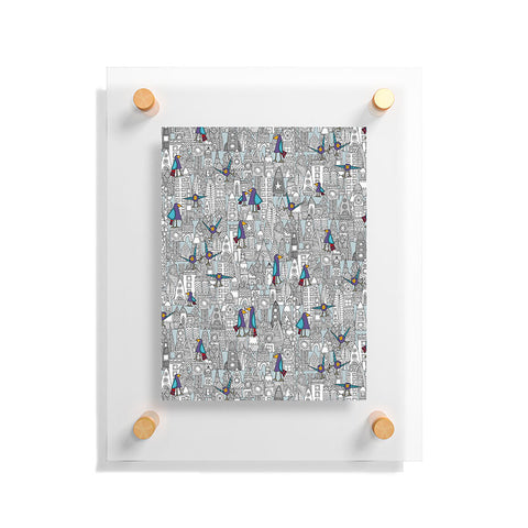 Sharon Turner Birds And Rockets Floating Acrylic Print