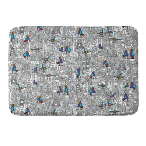 Sharon Turner Birds And Rockets Memory Foam Bath Mat