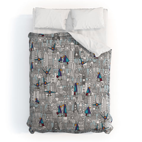 Sharon Turner Birds And Rockets Comforter