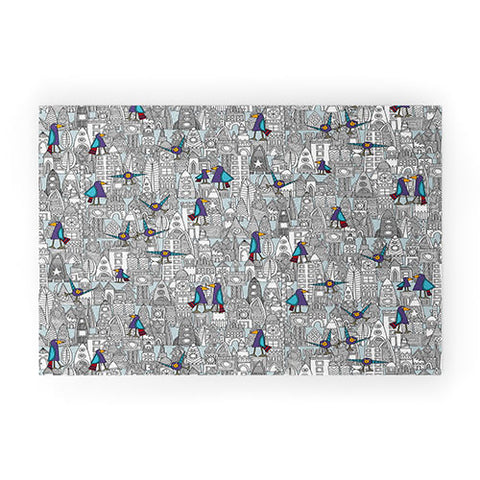 Sharon Turner Birds And Rockets Welcome Mat