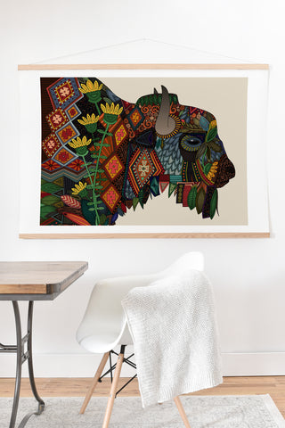 Sharon Turner bison Art Print And Hanger