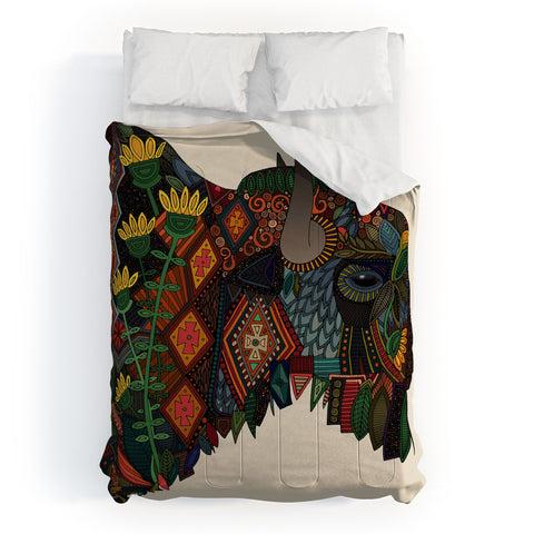 Sharon Turner bison Comforter