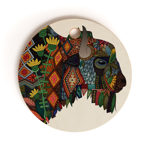Sharon Turner bison Cutting Board Round