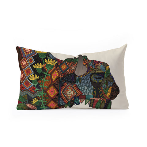 Sharon Turner bison Oblong Throw Pillow