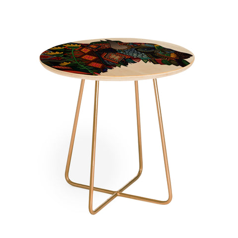 Sharon Turner bison Round Side Table