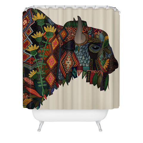 Sharon Turner bison Shower Curtain