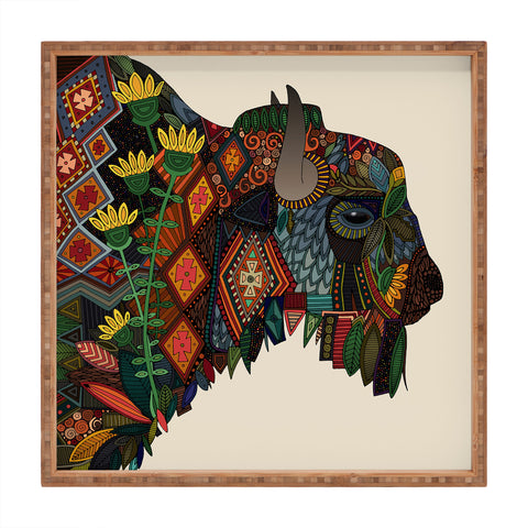 Sharon Turner bison Square Tray