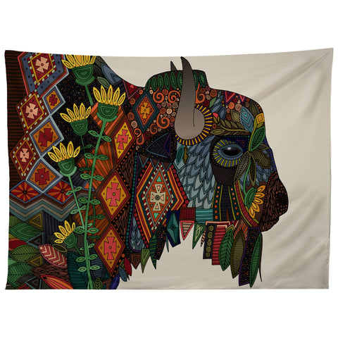 Sharon Turner bison Tapestry