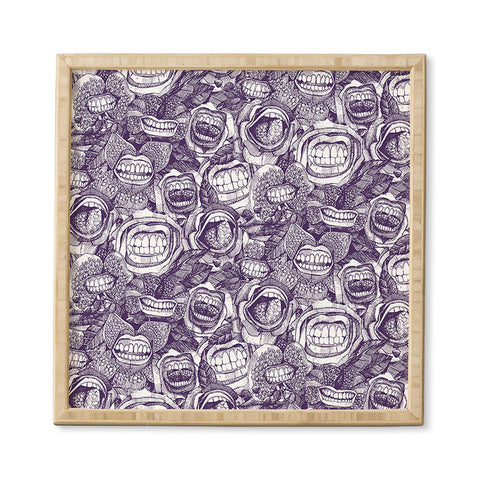 Sharon Turner BITE ME roses orchids ACAI Framed Wall Art