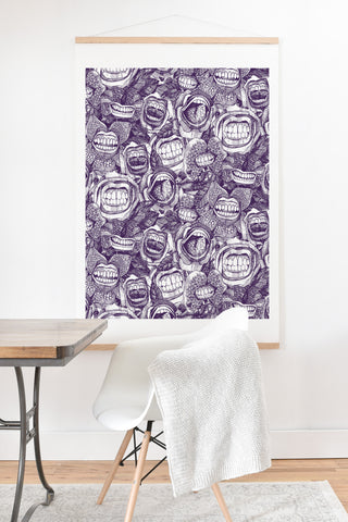 Sharon Turner BITE ME roses orchids ACAI Art Print And Hanger