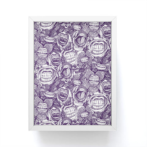 Sharon Turner BITE ME roses orchids ACAI Framed Mini Art Print