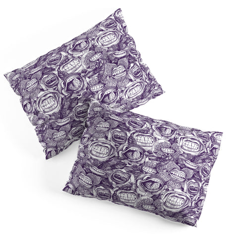 Sharon Turner BITE ME roses orchids ACAI Pillow Shams