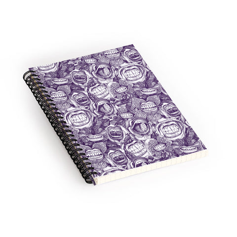 Sharon Turner BITE ME roses orchids ACAI Spiral Notebook