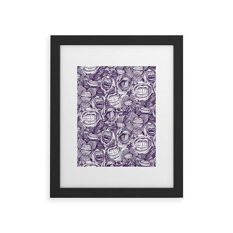 Sharon Turner BITE ME roses orchids ACAI Framed Art Print